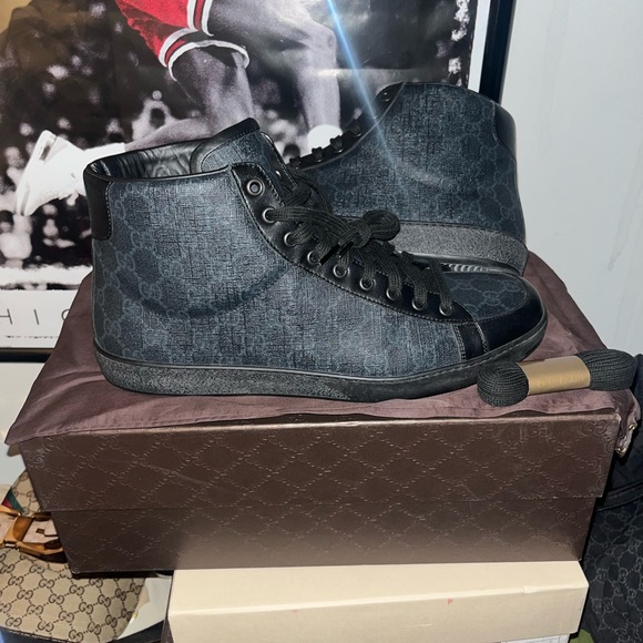 Gucci Other - Gucci Brooklyn GG Supreme Canvas High Top Sneakers